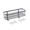 Riiul seina Origin-Ufix 29*11*13cm, must Metaltex