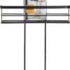 Riiul klaasseinale Origin 22*12*70cm, must Metaltex