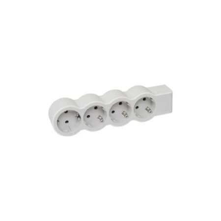 Pikenduse pesa juhtmeta 4-ne valge/hall Legrand