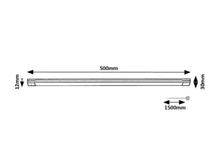 Kapivalgusti Hanson 8W LED L50cm, must - Image 3