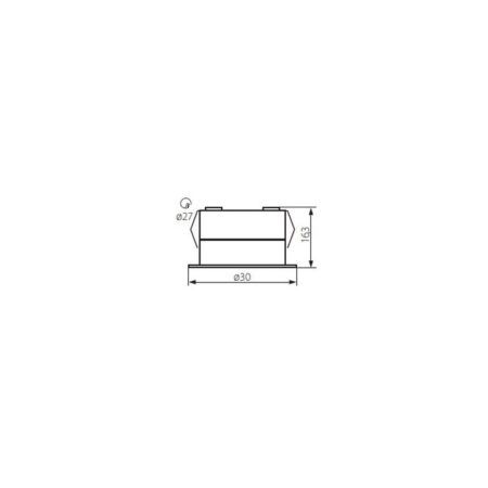 LED allvalgusti Imber 1W LED 30lm 3000K must IP65 Kanlux - Image 2
