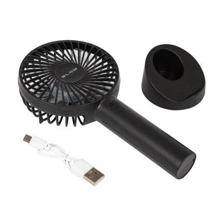 Käsi ventilaator 100mm 3W 5V, laetav - Image 2