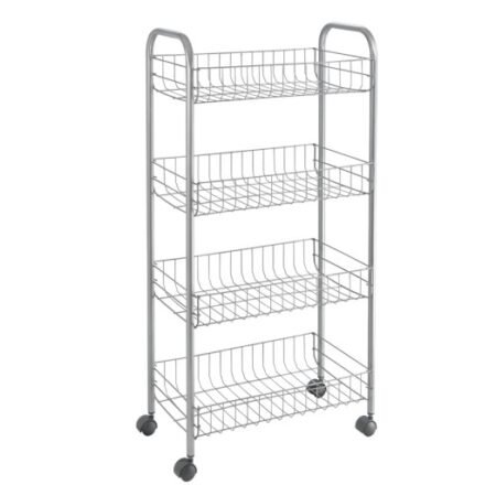 Käruriiul Ascona 4* 41*23*84cm, hõbe, Metaltex