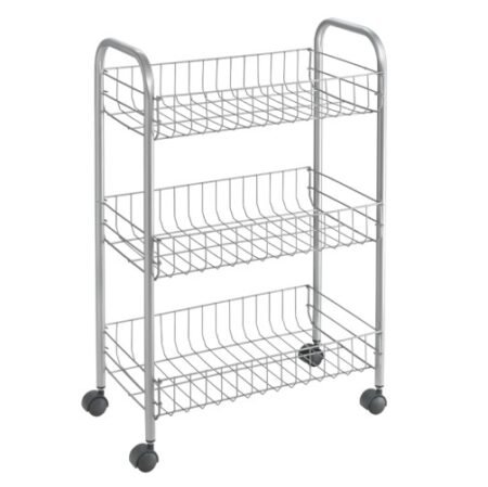 Käruriiul Lugano 3* 41*23*63cm, hõbe Metaltex