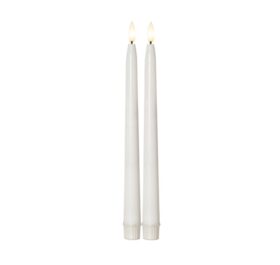 LED küünal valge 28cm, PULDIGA (2tk kmpl)
