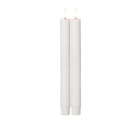 LED küünal valge 25cm TRIIBULINE, 2tk kmpl