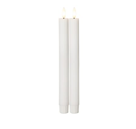 LED küünal valge 25cm TRIIBULINE, 2tk kmpl