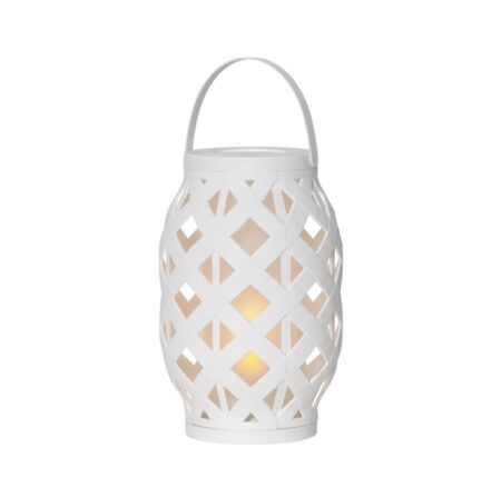 Latern patareidega LEED valge, leegiefekt H23cm (3xAAA ei ole kaasas)