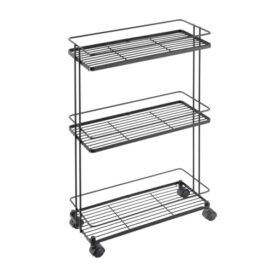 Korvriiul ratastel Origin, 38*16*62cm, must Metaltex