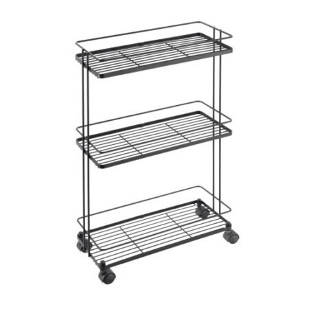 Korvriiul ratastel Origin, 38*16*62cm, must Metaltex