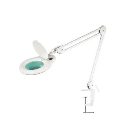 Lauavalgusti luubiga 56-led 9W 5-dioptriat, 127mm, Valge Geti