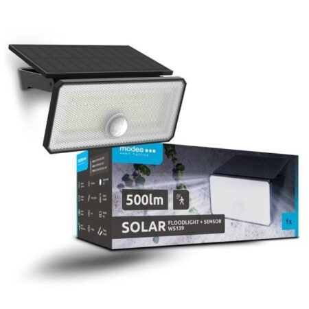 Solarvalgusti prožektor Modee 6500-7000K 500+450lm, liikumisanduriga