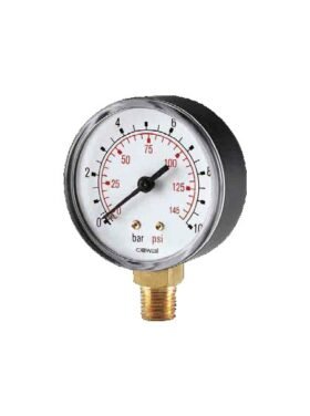 Manomeeter 1/4” 6 bar 50mm altühendus