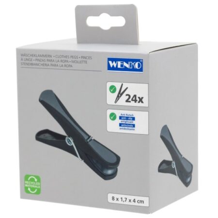 Pesupulgad 24tk mustad