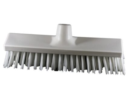 Põrandahari 30cm tugev harjas valge