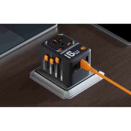 Universaalne reisiadapter 2xUSB-A USB-C 15W - Image 3