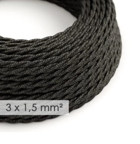 Kaabel kangasjuhe 3x1,5mm nat.antrsasiit, linane
