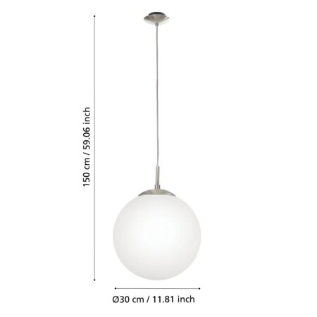 Laevalgusti Rondo 60W E27 rippvalgusti d300mm - Image 3