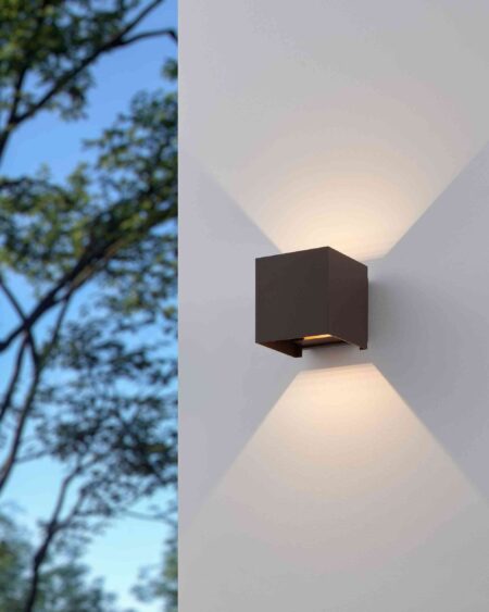Välisvalgusti Calpino3 LED 2x2,8W soe IP54 roostepruun - Image 3