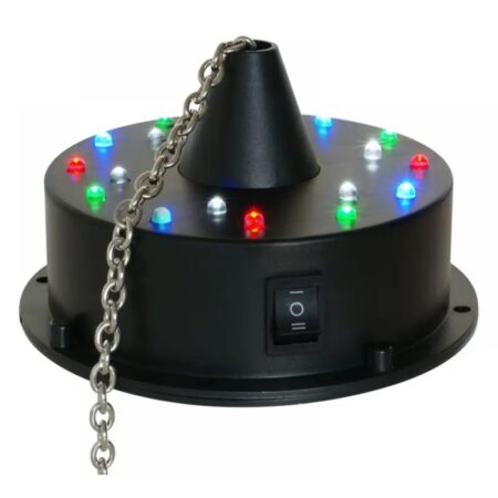 Diskokera peegelkera mootor 5-6rpm 18-LED 4.5V 3*AA kuni 2kg kerale