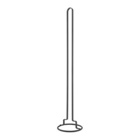 WC-paberihoidja Origin, 12*58cm, must