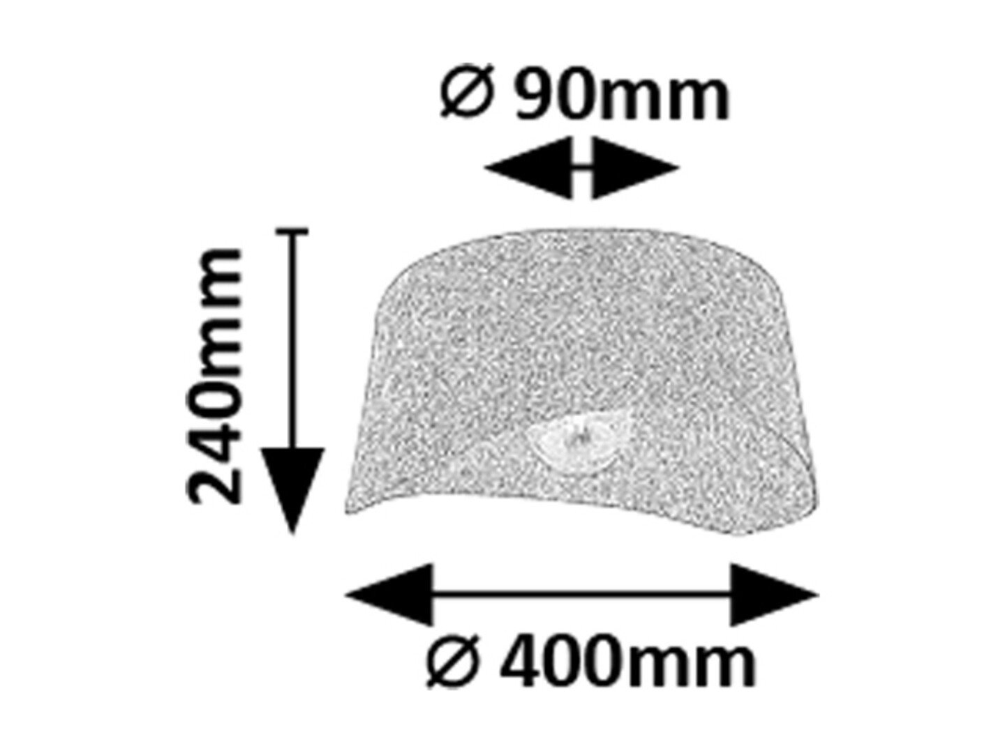 Laevalgusti Farelia E27 must/hall vilt - Image 4