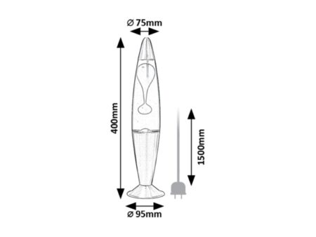 Laavalamp Lollipop3 LED 25W kollane-lilla - Image 6