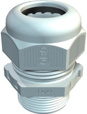 Läbiviik+kontramutter PG16 IP68 7-14mm, plastik pika keermega OBO