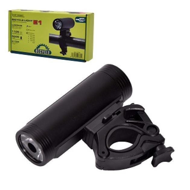 Jalgratta esituli E1 15W 1100lm, 5000mAh, USB-laetav - Image 2