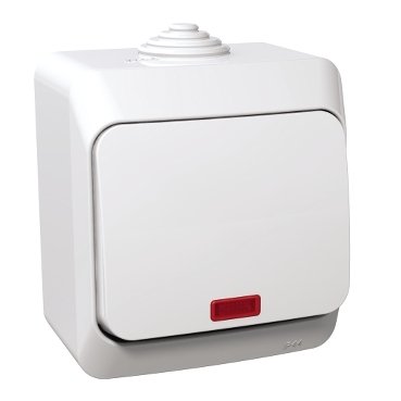 Cedar lüliti 1-ne veksel valge indikaatoriga IP44