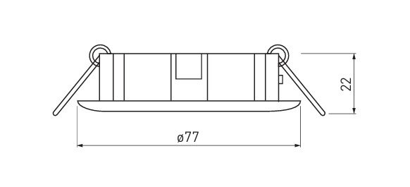 Allvalgusti Porto valge GTV - Image 3