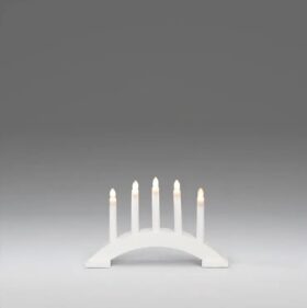 Advendiküünal 5-ne kumer valge, puit