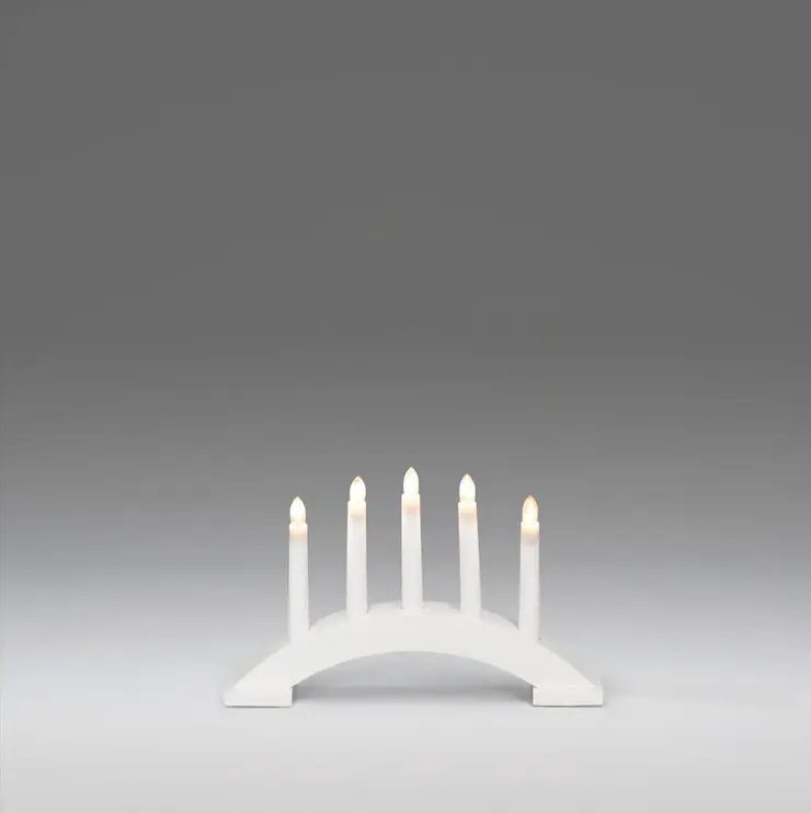 Advendiküünal 5-ne kumer valge, puit