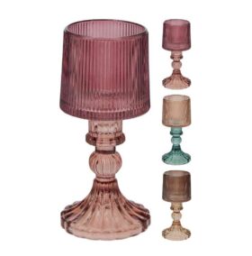 Küünlaalus klaas 17cm värvivalik