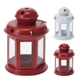 Küünlalatern 13cm metall värvivalik