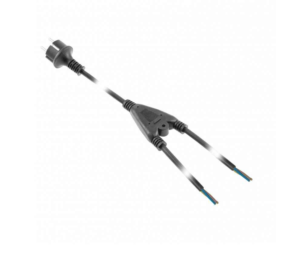 Pistikuga juhe kumm 2m 2-ne 3g1,0mm²