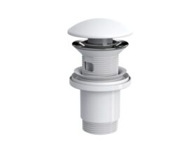 Valamu äravool CLICK 1.1/4 valge matt Izy