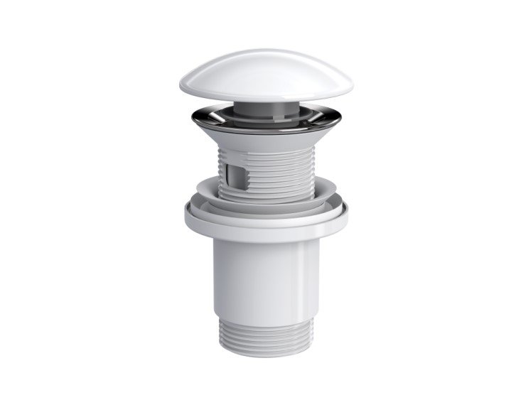 Valamu äravool CLICK 1.1/4 valge läikiv Izy