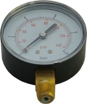 Manomeeter 1/2”vk 100mm 0-10bar altühendus