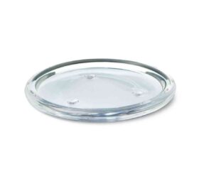 Ümar küünlaalus klaasist d.11cm