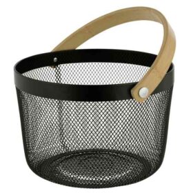 Korv Bambusa sangaga d. 25cm, must