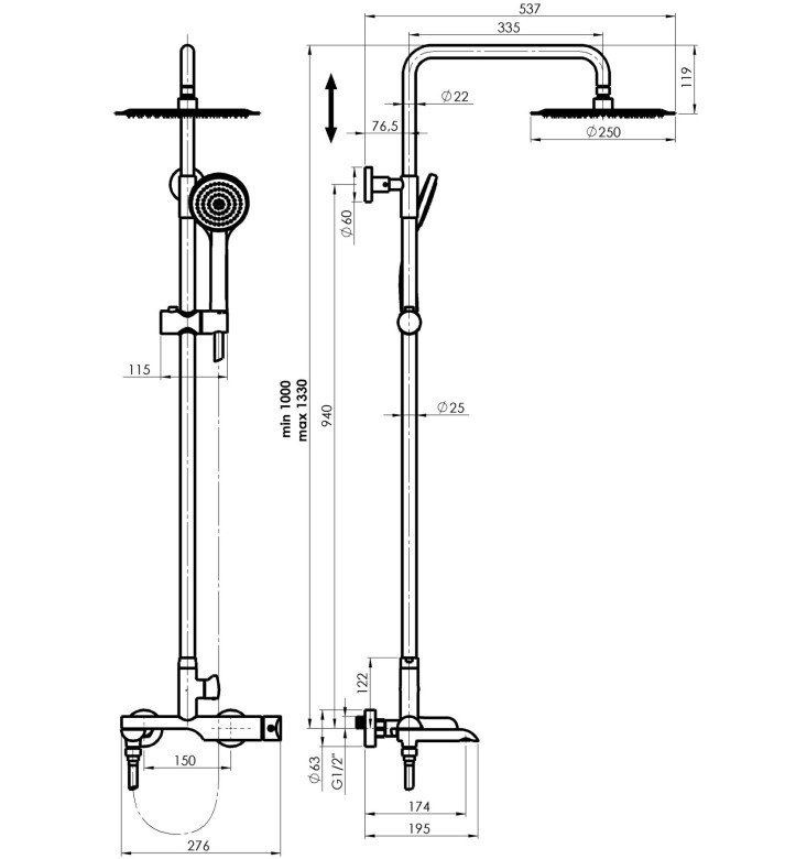 Üladušiga dušisegisti komplekt Ultra-10+Olo - Image 2