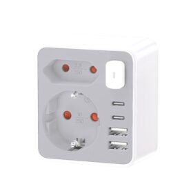 Harupesa Technik 2x230V + 2xUSB-C + 2xUSB-A