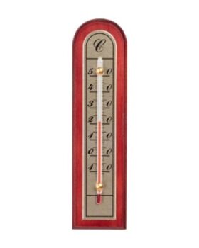 Toatermomeeter -10°C...+50°C mahagon