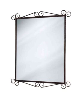 Peegel metall raamiga antiikvask