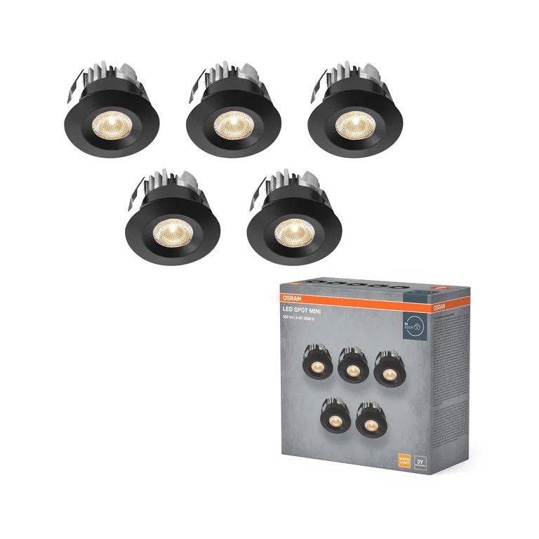 LED allvalgusti Mini Spot Set 6W 830 120° Black Ledvance