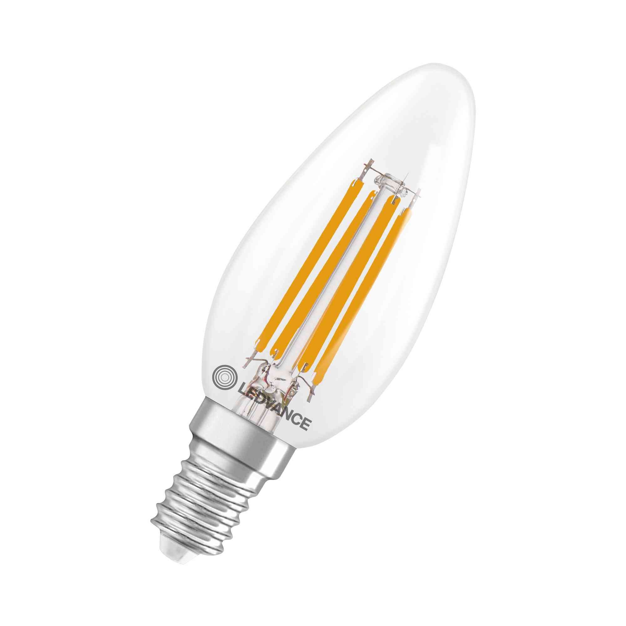 LED lamp E14 3,4W 2700K 470lm filament küünal DIM Ledvance