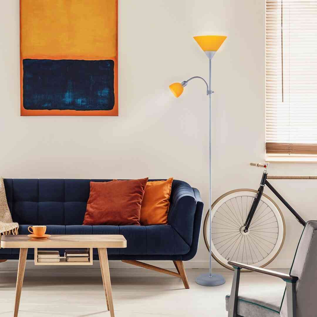 Põrandavalgusti Action E27 + E14 oranz plastic/metall - Image 2