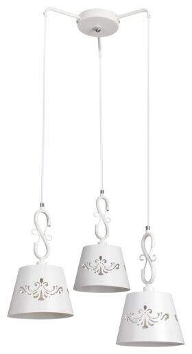 Laevalgusti Anna 3xE14 metall valge, rippvalgusti