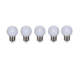 LED lamp E27 1W 75lm (5tk pakis)
